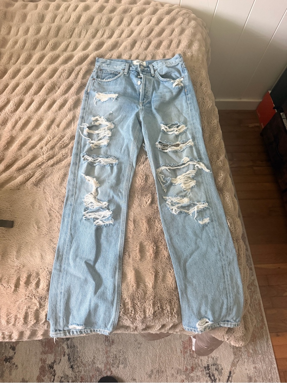 Agolde Distressed Denim Jeans
